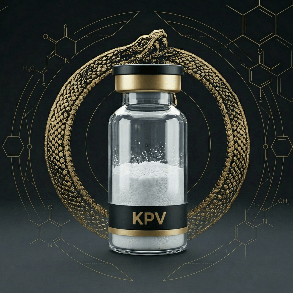 KPV 10 mg — výskumný tripeptidový fragment α-MSH v lyofilizovanej vialke, čistota ≥99% HPLC