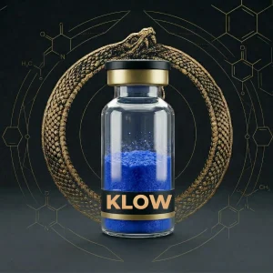 KLOW 80 mg — lyofilizovaná výskumná zmes GHK-Cu, BPC-157, TB-500 a KPV vo vialke